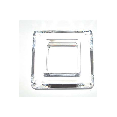 Carré évidé Swarovski 30mm Cristal unfolied (x1)