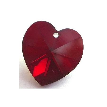 Coeur Swarovski 18mm Garnet AB (X1)