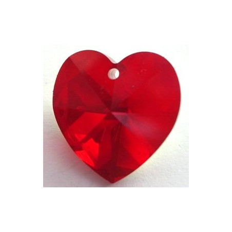 Coeur Swarovski 18mm Siam AB (X1)