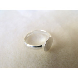 Bague plateau 10x15mm Argent(x1)