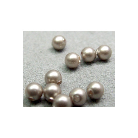 Perle ronde nacrée Swarovski 3mm Platinium (x20)
