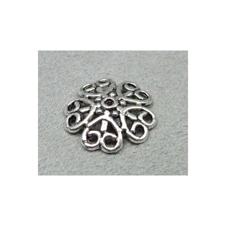 Calotte Dentelle 18mm vieil Argent(X1)