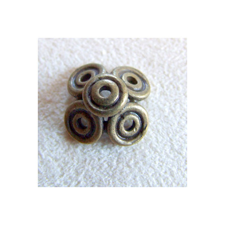 Calotte 4 trou 13mm Bronze (X1)