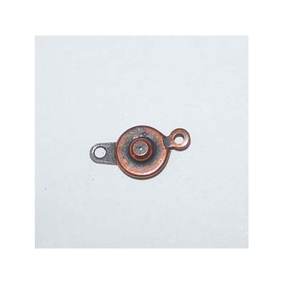 Fermoir à clipser cuivré 15x8mm avec anneau(x1) Fermoir à clipser cuivré 15x8mm avec anneau(x1)