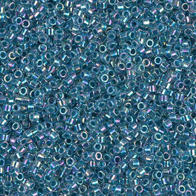 DB0058 Delicas 11/0 Crystal Int. Turquoise F. AB (x5gr) DB0058 Delicas 11/0 Crystal Int. Turquoise F. AB (x5gr)