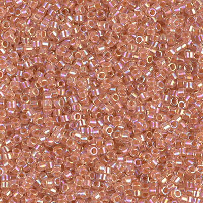 DB0054 Delicas 11/0 Crystal Lined Peach AB (R275) (x5gr) DB0054 Delicas 11/0 Crystal Lined Peach AB (R275) (x5gr)