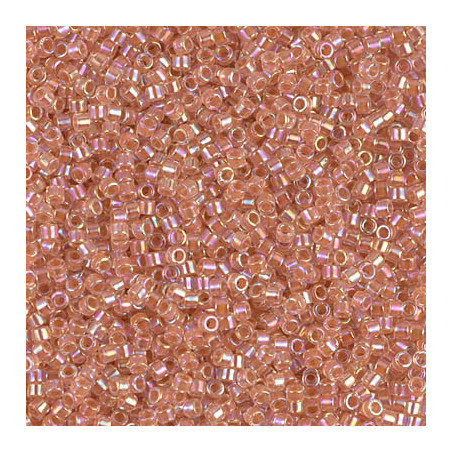 DB0054 Delicas 11/0 Crystal Lined Peach AB (R275) (x5gr)