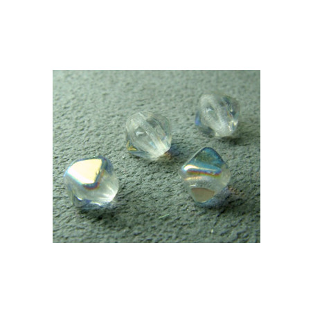 Pyramide 6mm Cristal AB (x20)