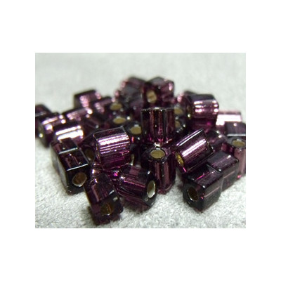 SB4-2432 Cubes 4mm Miyuki Amethyst Foncé (x10gr)