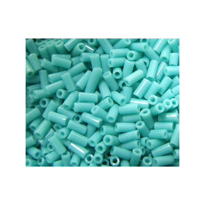 BGL-3-0412 Bugles Miyuki Opaque Turquoise Green (=DB729) (x boite de 10gr)