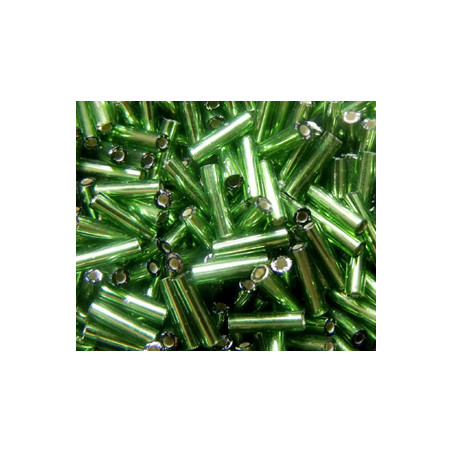 BGL-6-0026 Bugles Miyuki 6mm Silver lined Olivine (=DB635/R037) (x 10gr)
