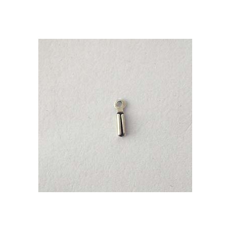 Embout Pince 6x2mm vieil argent (X2) 