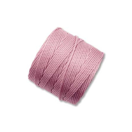 Fil S-lon Bead Cord Rose 0,7mm (X1m)