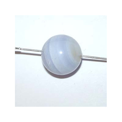 Perle 6mm Agate Bleue Marbrée(X1)