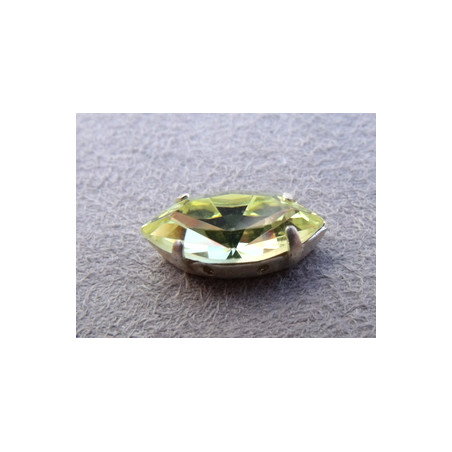 Navette sertie 15X7 Jonquille (X1)