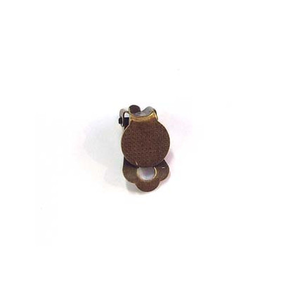 Boucle Clip à coller Bronze 10mm (X2) Boucle Clip à coller Bronze 10mm (X2)