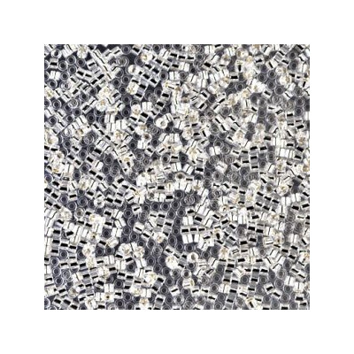 DBS-0041 Délicas 15/0 Silver Ligned Crystal (=R001) (x 5gr) DBS-0041 Délicas 15/0 Silver Ligned Crystal (=R001) (x 5gr)