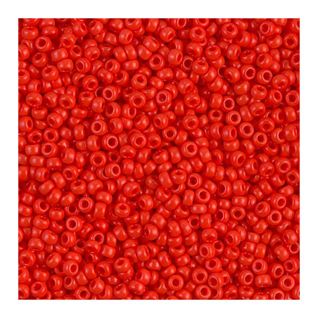 R11-0407 Rocailles 11/0 Opaque Red (=DB727) (x 10gr)