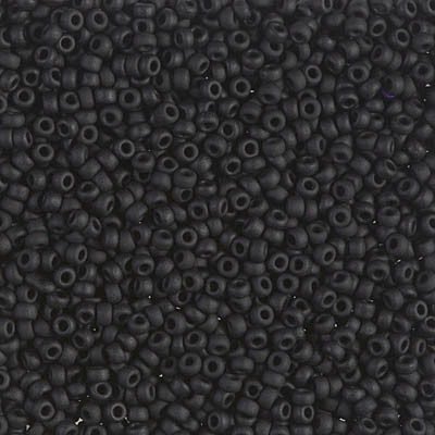 R11-0401F Rocailles 11/0 Matte Black (x 10gr) R11-0401F Rocailles 11/0 Matte Black (x 10gr)