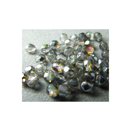 Facettes de Bohême 4mm Cristal Maréa (x100)