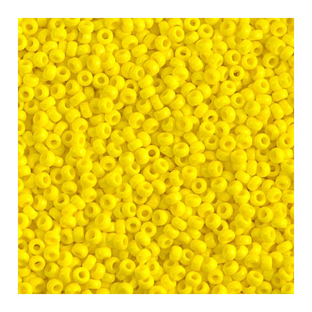 R11-0404 Rocailles 11/0 Opaque Yellow (=DB721) (x 10gr)