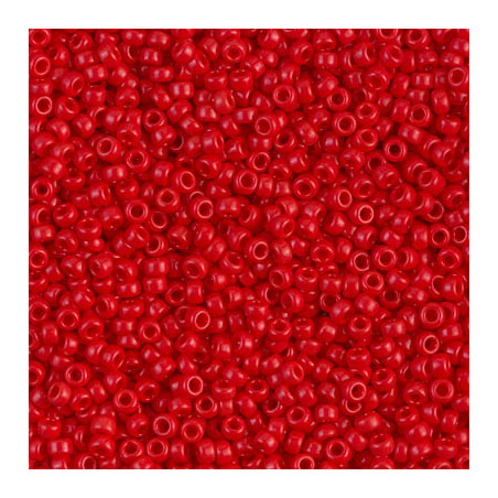 R11-0408 Rocailles 11/0 0paque Red (=DB723) (x 10gr)