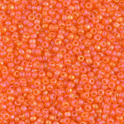 R11-0138FR Rocailles 11/0 Matte Orange AB (x 10gr) R11-0138FR Rocailles 11/0 Matte Orange AB (x 10gr)