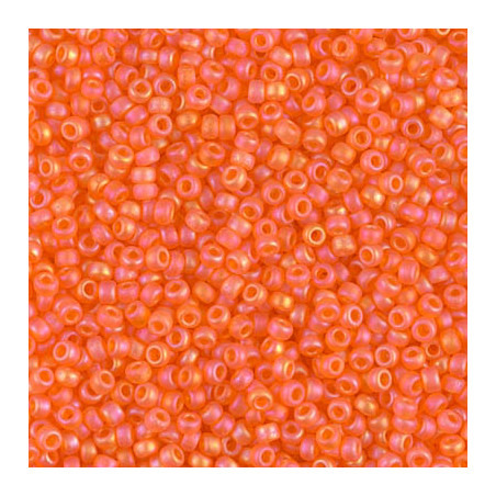 R11-0138FR Rocailles 11/0 Matte Orange AB (x 10gr)
