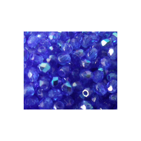 Facettes de Bohême 3mm Dark Saphire AB (x50)