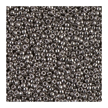 R11-0190 Rocailles 11/0 Nickel Plated (=DB021) (x 5gr)