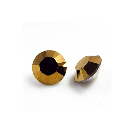 Cabochon rond ss39 8mm Dorado (X1)