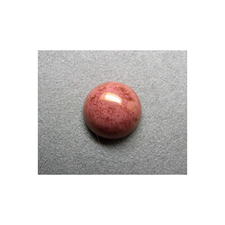 Cabochon rond en verre 16mm Rose marbré