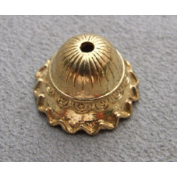 Cloche Mongole dorée, 12X18mm(X1)