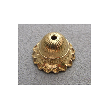 Cloche Mongole dorée, 12X18mm(X1)
