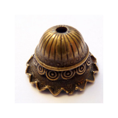 Calotte cloche mongole bronze 12X18mm(X1)