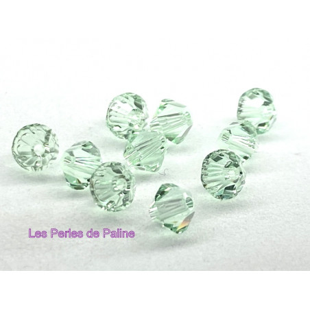 Toupies 4mm Chrysolite - réf. 5328 Xilion (x20)
