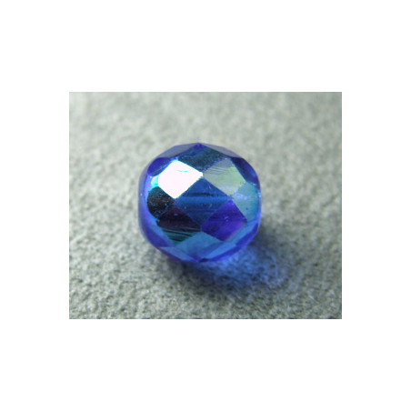 Facettes en verre de Bohême 10mm Sapphire AB (x1)