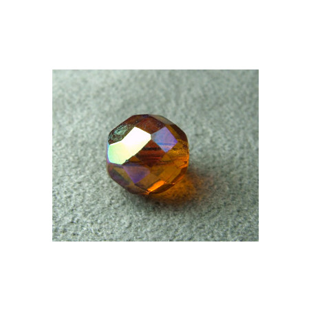 Facettes en verre de Bohême 10mm Topaz AB (x1)