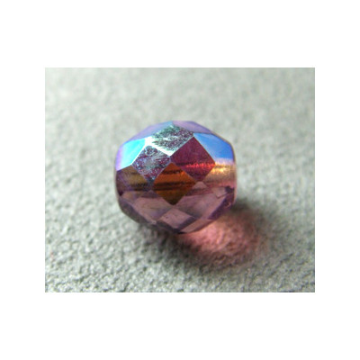 Facettes en verre de Bohême 10mm Light Amethyst AB (x1)