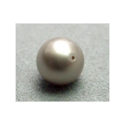 Perle ronde nacrée Swarovski 10mm Platinium (x1)