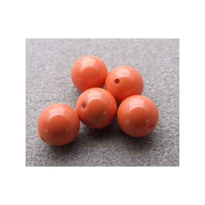 Perle ronde nacrée Swarovski 6mm Coral(x10) Perle ronde nacrée Swarovski 6mm Coral(x10)