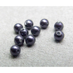 Perle ronde nacrée Swarovski 3mm Dark Purple (x20)