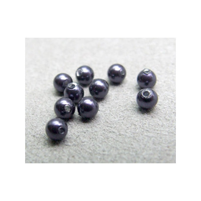 Perle ronde nacrée Swarovski 3mm Dark Purple (x20)