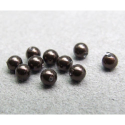 Perle ronde nacrée Swarovski 3mm Deep Brown (x20)