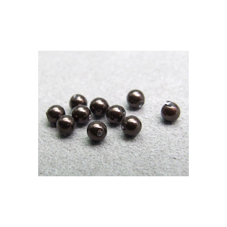Perle ronde nacrée Swarovski 3mm Deep Brown (x20)