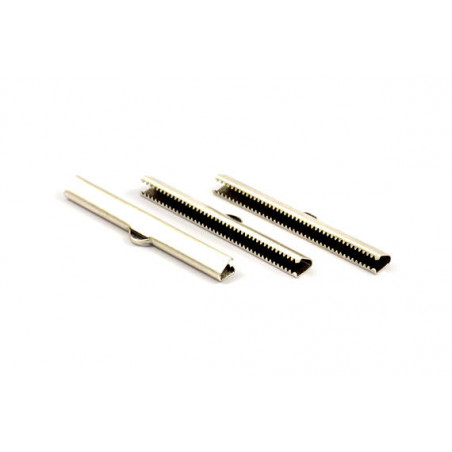 Embout pince 51x5mm Vieil Argent (X1) 