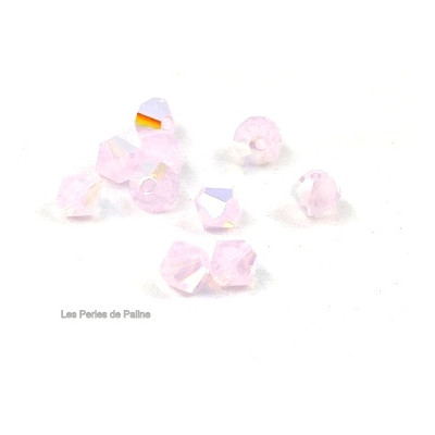 Toupies 4mm Rose Water Opal AB - réf. 5301 (x20)