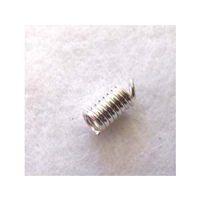 Embout 10x4mm Argenté (x2)