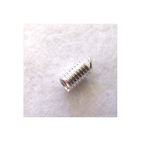 Embout 10x4mm Argenté (x2)