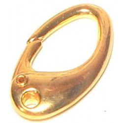 Mousqueton Plaqué Or 35*20 mm